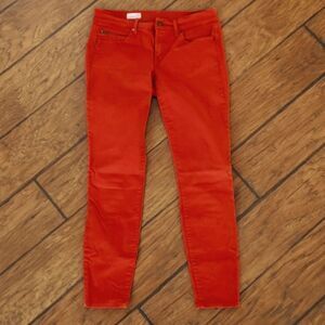 Red women's legging jean. Size 26. 1969 Gap. Zippered back on back of ca…